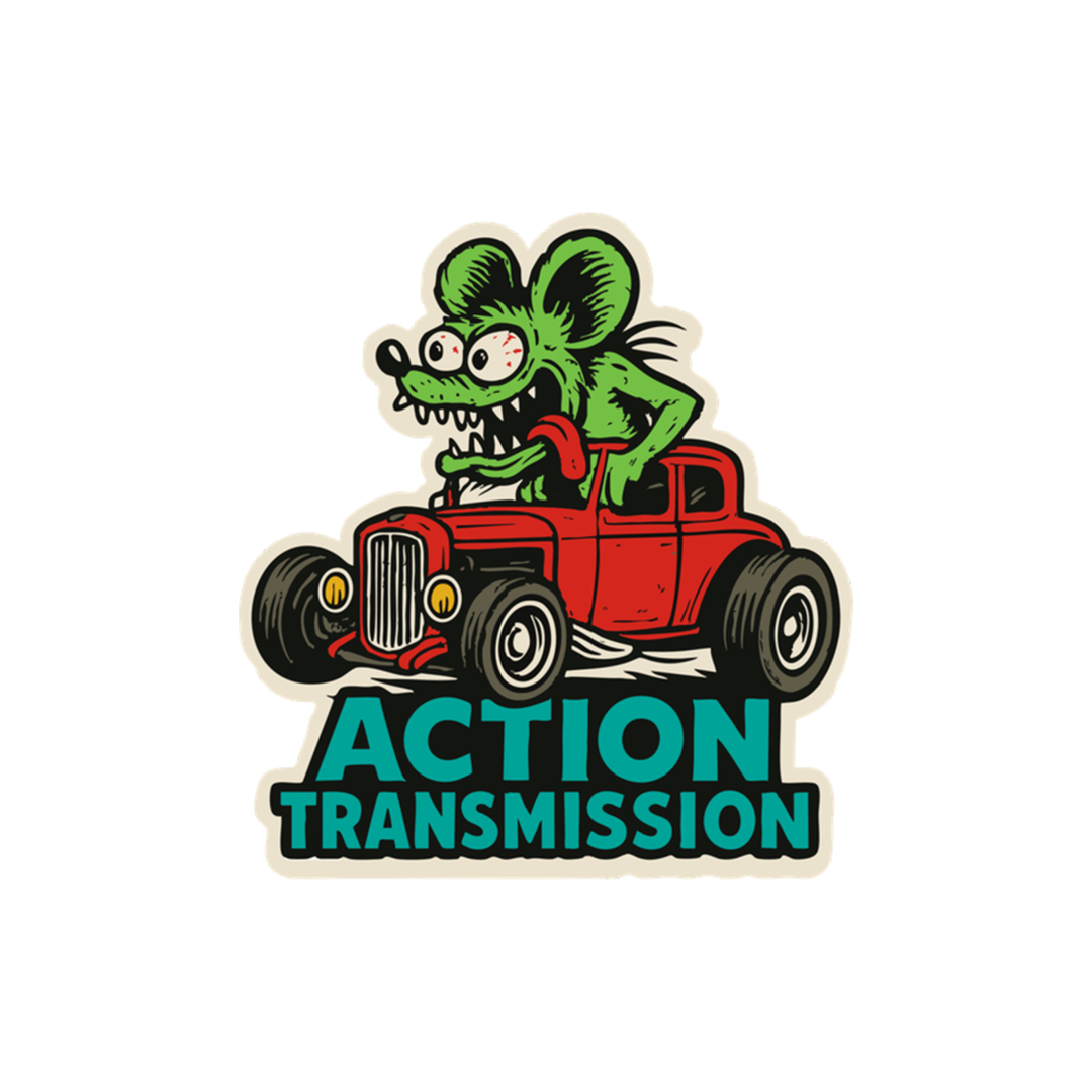 Action Transmission brand design by evolvekid, Philadelphia graphic designer