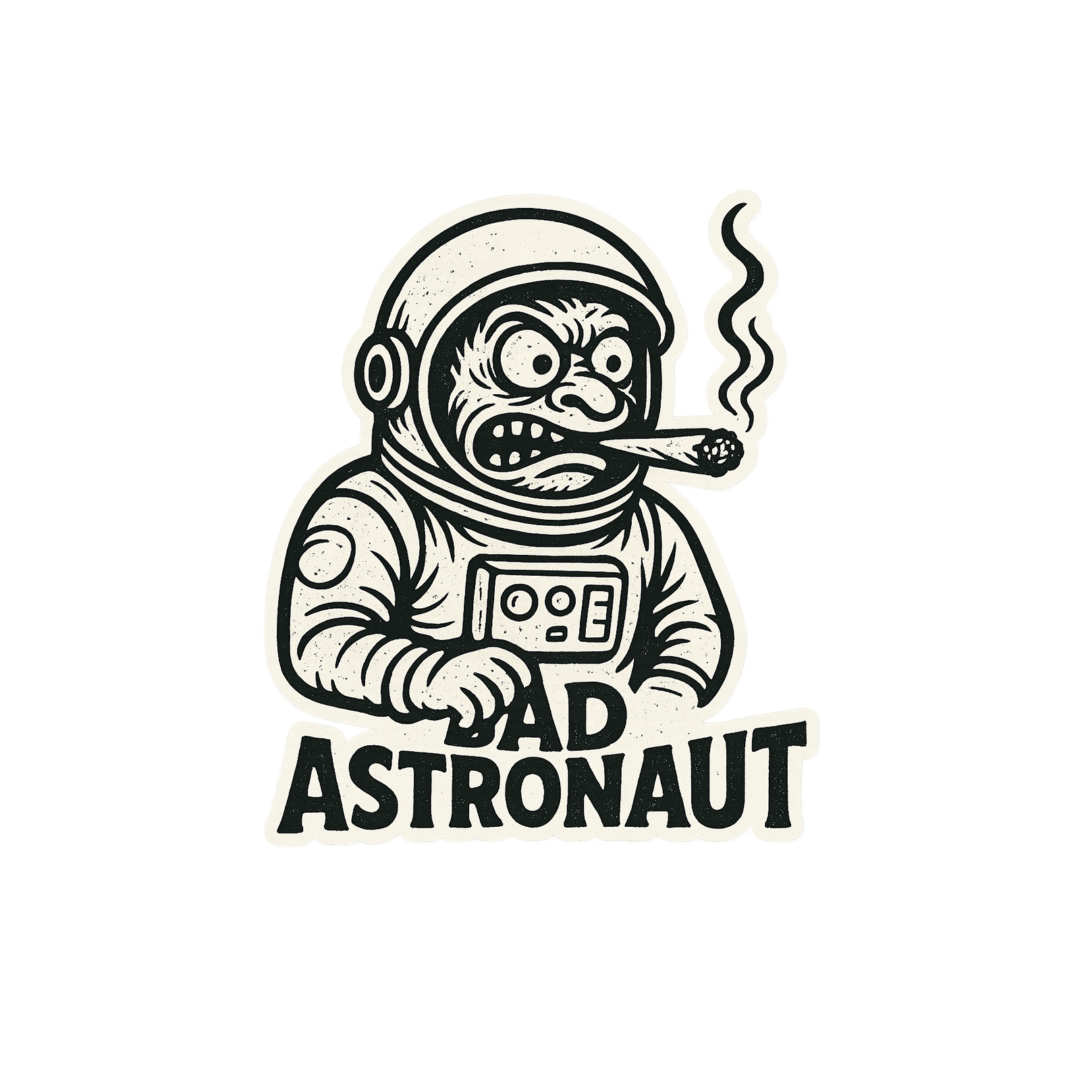 Bad Astronaut brand identity and logo by evolvekid, Philadelphia graphic designer