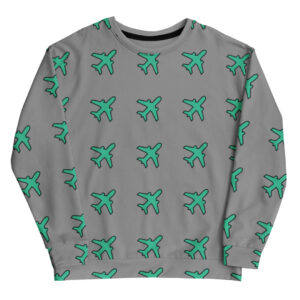 Jetpack All Over Print Sweatshirt - Plane Logo (Variation 3)