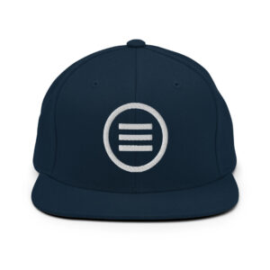Evolve Snapback Hat - Embroidered White Logo