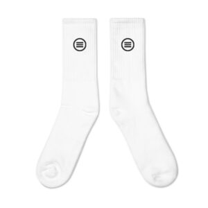 Evolve Socks - Black Logo (Embroidered)